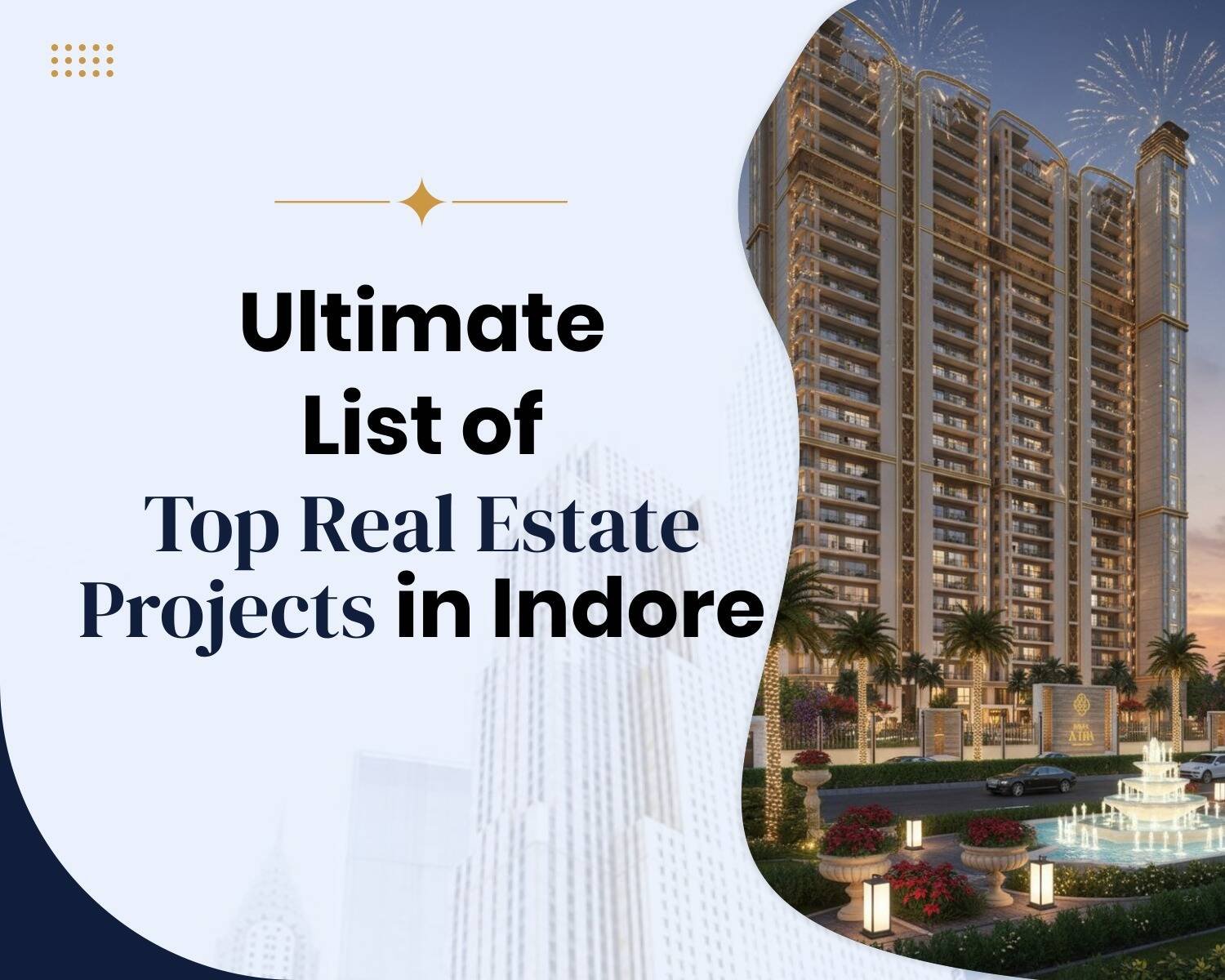 Top real estate projects in Indore 2026 skyline view